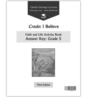 Faith and Life,Credo Grade 5 Activity Book Answer Key