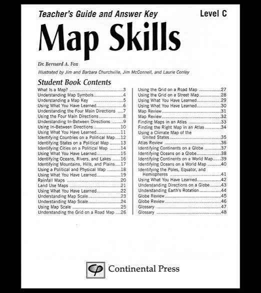 Map Skills C - Teacher's Guide and Answer Key