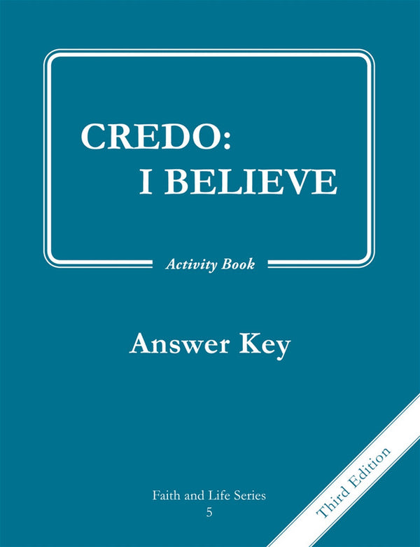 Faith and Life – Grade 5 – Activity Book Answer Key