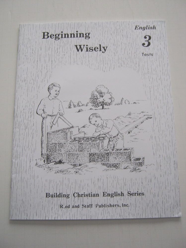Beginning Wisely English 3 Tests (Rod & Staff Building Christian English Series) cover image