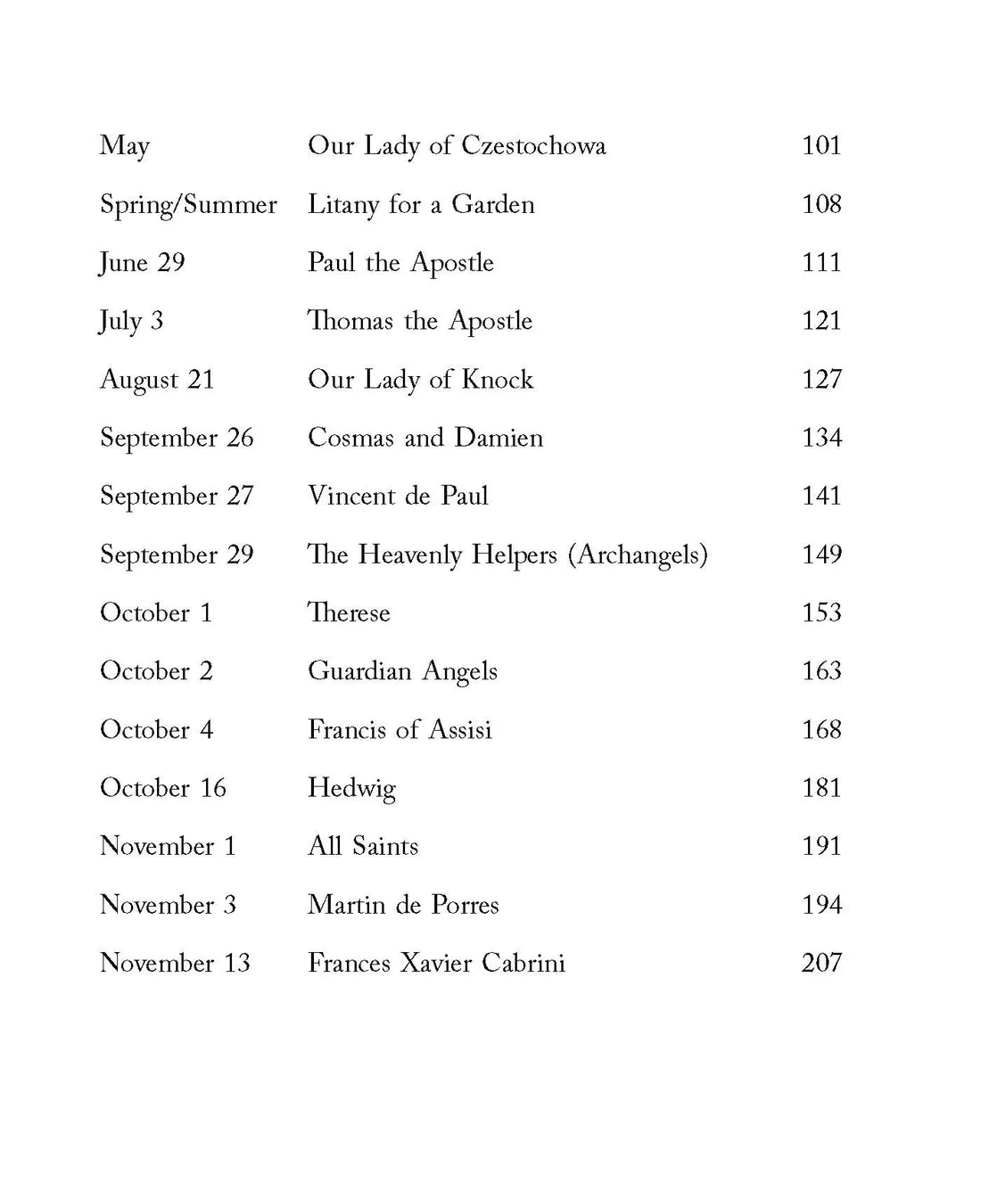 Around the Year Once Upon a Time Saints