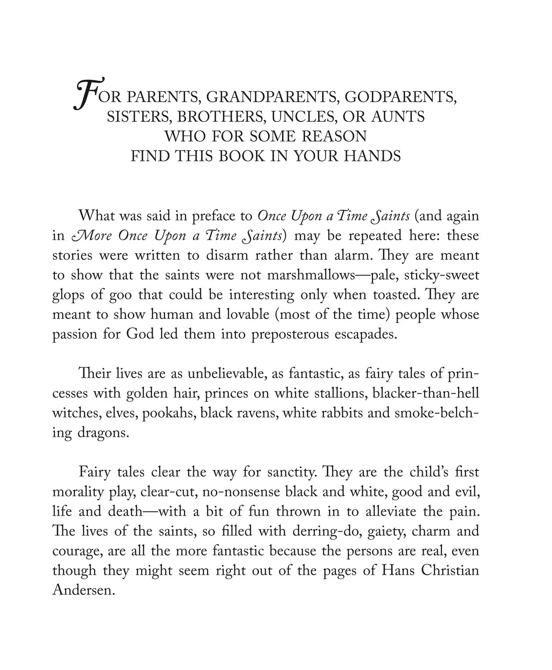 Around the Year Once Upon a Time Saints