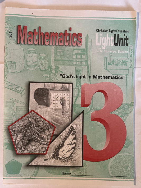 Math 3, Christian Light Education
