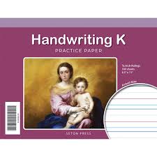 Seton Kindergarten Handwriting Practice Paper
